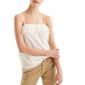 J. Crew Pleated Lace Camisole